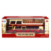 Double-decker Tour Bus 1:42 Metal Lights Red