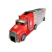 Fire brigade truck Sorter Suitcase with cars Helicopter Red