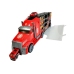 Fire brigade truck Sorter Suitcase with cars Helicopter Red