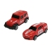 Fire brigade truck Sorter Suitcase with cars Helicopter Red