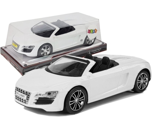 Toy Car with Pulling Cabriolet White 1:18