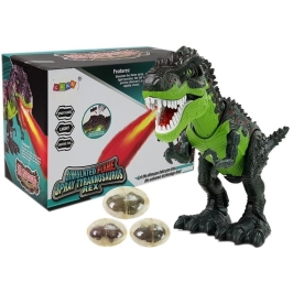 Battery Dinosaur Laying Eggs Burning Fire Steam Green