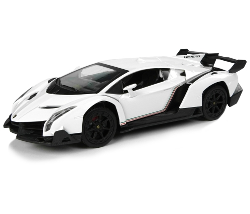 Sports Car R/C 1:24 Lamborghini Veneno White 2.4 G Lights