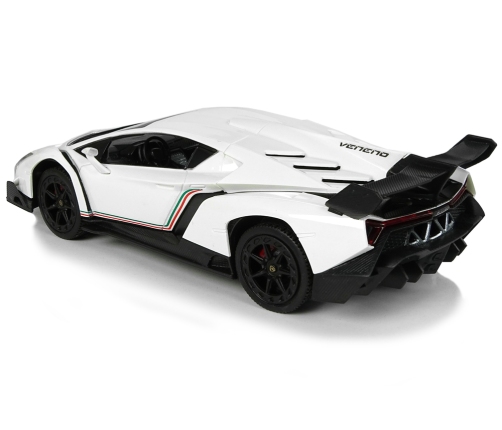 Sports Car R/C 1:24 Lamborghini Veneno White 2.4 G Lights