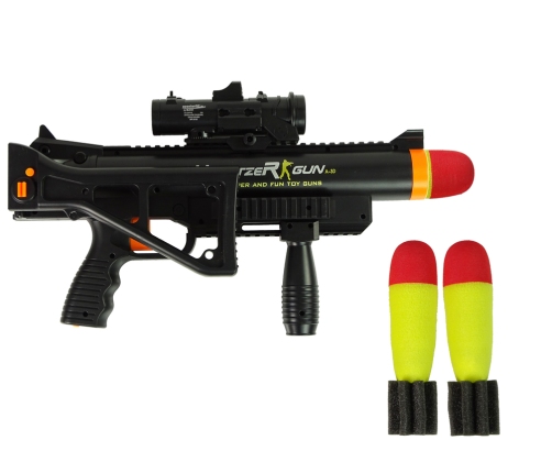 Rifle Grenade Launcher with Sound Flashlight Black