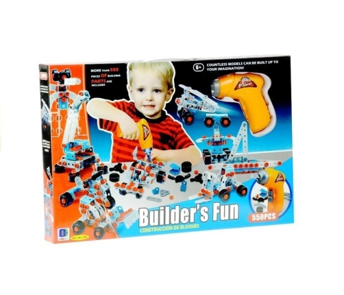 Construction Set 550 pcs + Screwdriver Creative