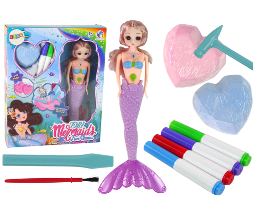 DIY Mermaid Purple Treasures Excavation Kit