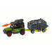 Dinosaurs Set Car With Rocket Trailer