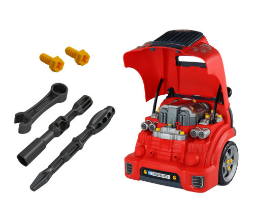 Workshop Engine Truck Disassembly DIY Kit Red