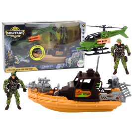 Military Set Military Combat Boat Soldiers Accessories Sounds