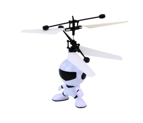 Flying Astronaut Hand Controlled Drone Helicopter White