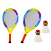 Badminton Set Glowing Rackets Shuttlecocks 2 Pcs