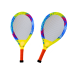 Badminton Set Glowing Rackets Shuttlecocks 2 Pcs