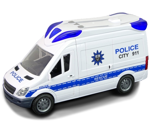 Interactive Police Radio Car  Light and sound effects ! Opening doors