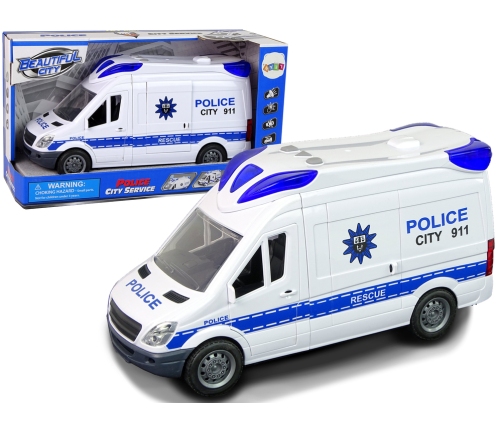 Interactive Police Radio Car  Light and sound effects ! Opening doors