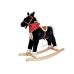 Black and white rocking horse Sounds Moves Snout Tail 74 cm