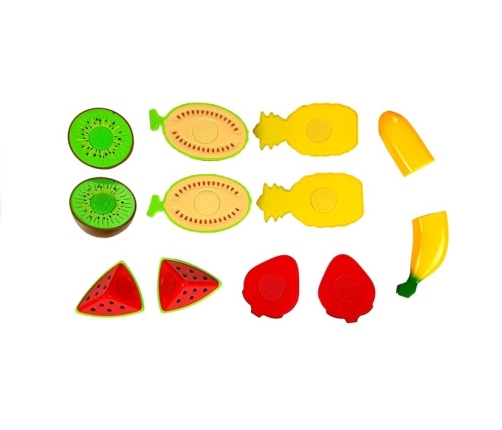 Fruits Set for Cutting Indredients in a Basket