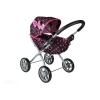 Doll Stroller Alice Black-Pink Dotted