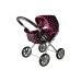 Doll Stroller Alice Black-Pink Dotted