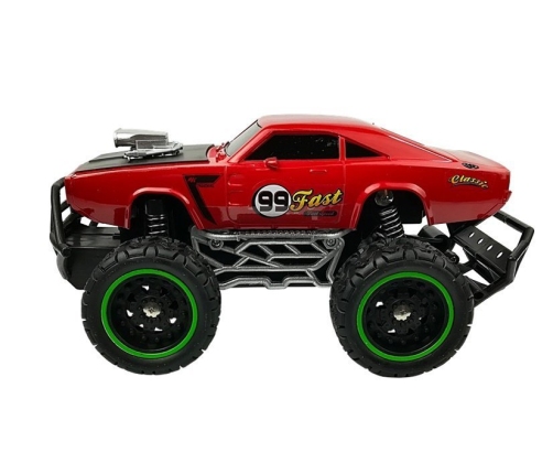 Remote controlled Car Off-road R/C Red High Wheels