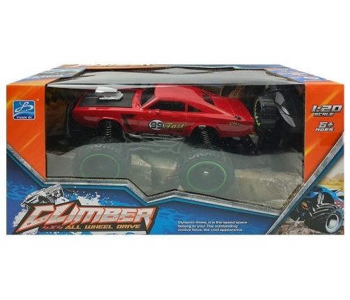 Remote controlled Car Off-road R/C Red High Wheels