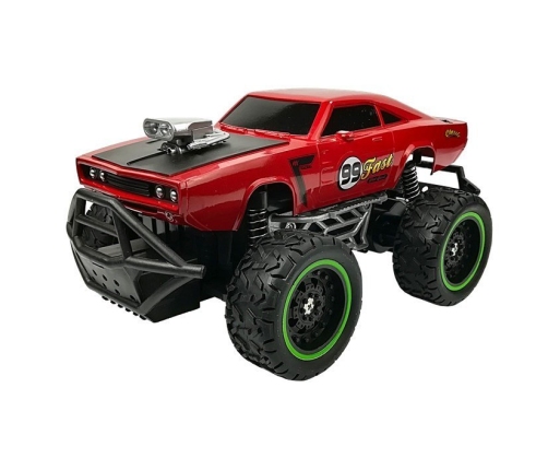 Remote controlled Car Off-road R/C Red High Wheels