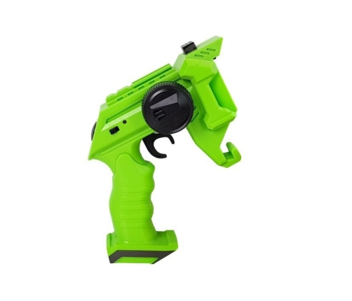 Gun Launcher Car 2 in 1 Remotely Operated Foam Discs Green