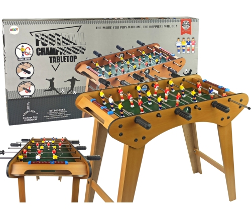 Large Wooden Soccer Table Playing Foosball