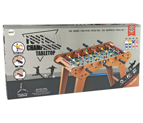 Large Wooden Soccer Table Playing Foosball