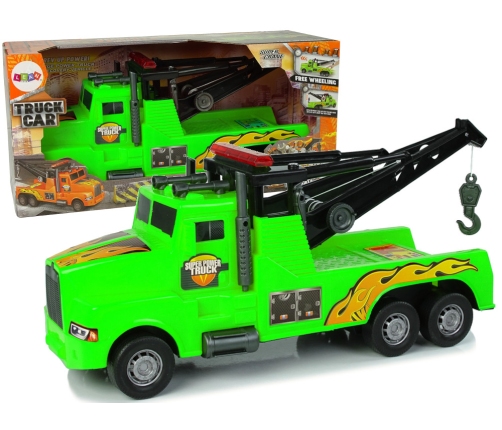 Auto Tow Truck Roadside Assistance 1:10 Green Rope