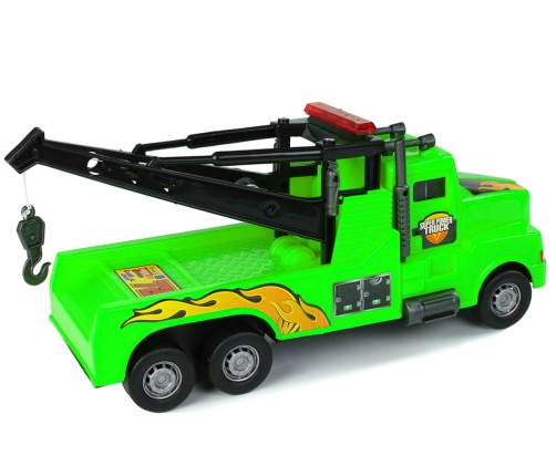 Auto Tow Truck Roadside Assistance 1:10 Green Rope