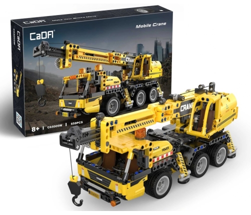 CADA Building Blocks Truck with Crane 658 Pieces