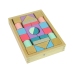 Wooden Bricks Pastel Colours 28 Pieces Castle