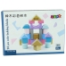 Wooden Bricks Pastel Colours 28 Pieces Castle