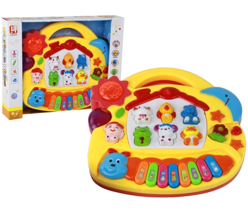 Musical Piano For Children Learning English Animals