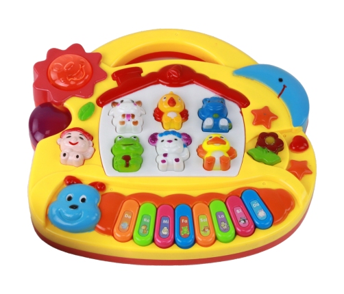 Musical Piano For Children Learning English Animals