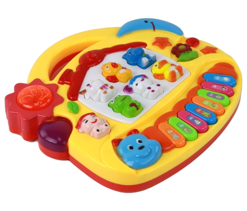 Musical Piano For Children Learning English Animals