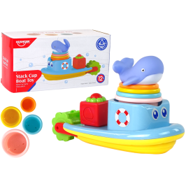 Whale Ship Pyramid Water Toy Set