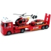 Fire Brigade Set Truck Helicopter Sound Lights