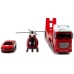 Fire Brigade Set Truck Helicopter Sound Lights