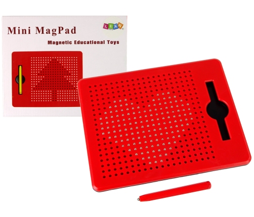 Magnetic board with balls Magnetic tablet Red