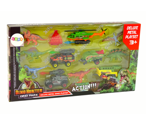 Helicopter Dinosaurs Vehicle Set 6 Colorful Pcs