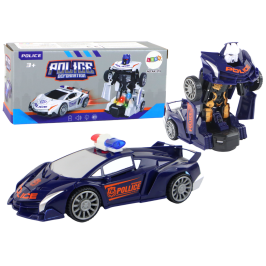 Robot Car Police Navy Blue 2in1 Transformation