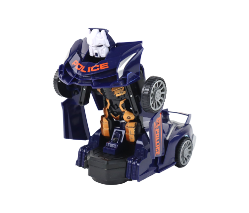 Robot Car Police Navy Blue 2in1 Transformation