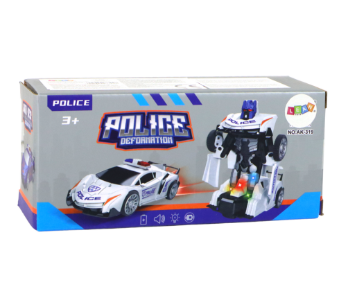 Robot Car Police Navy Blue 2in1 Transformation