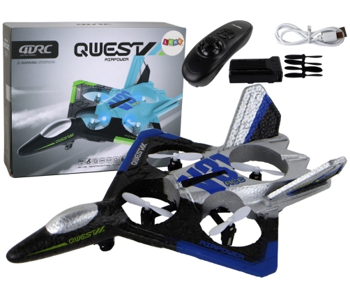 Airplane Fighter R/C Silver Blue