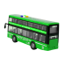 Battery Operated Double Decker Bus Lights Sounds Friction Drive Green