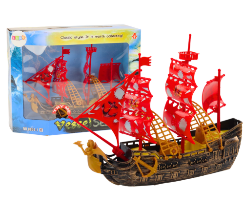 Pirate Ship Lights Sounds Wheels Brown