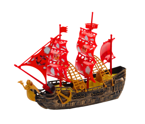 Pirate Ship Lights Sounds Wheels Brown