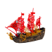 Pirate Ship Lights Sounds Wheels Brown